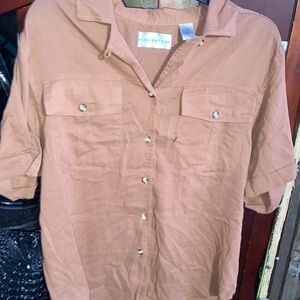 High gate Terracotta Button-Up Shirt